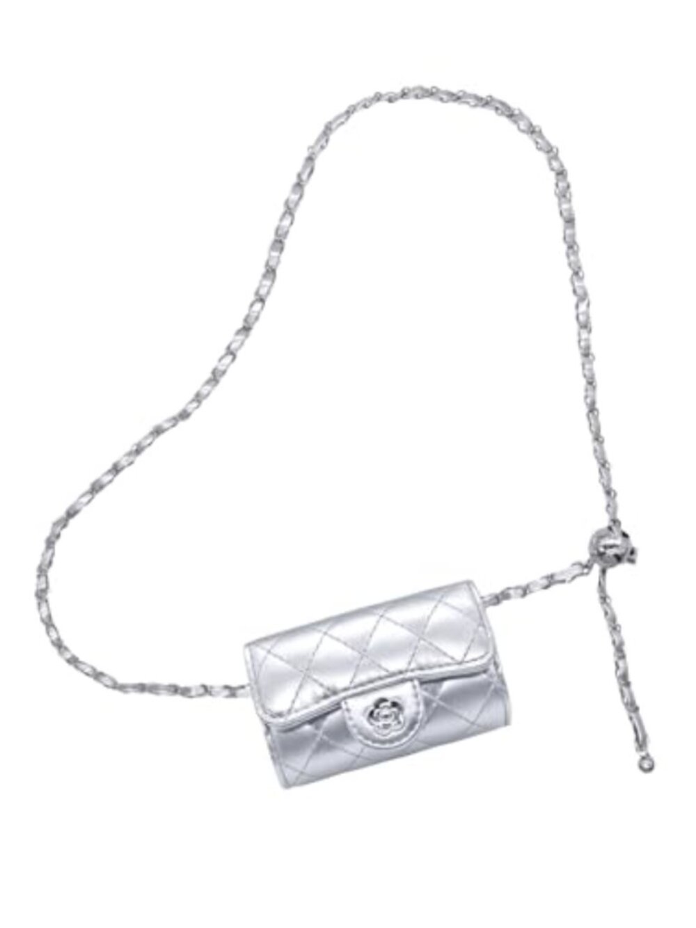 PU Leather Quilted Belt Bag Crossbody Waist Fanny Pack Mini Evening Handbag